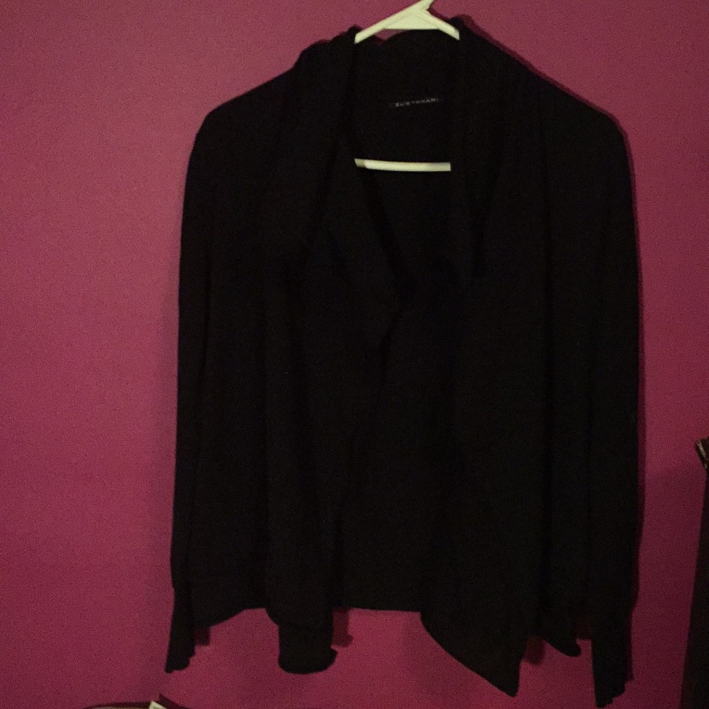 Elise Tahari black cardigan